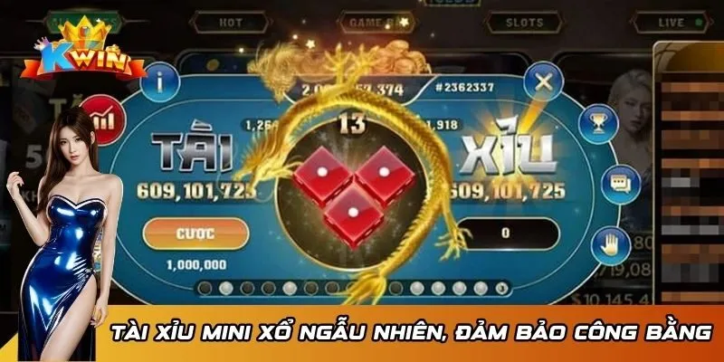 Tài xỉu 1 Tài Xỉu Mini xổ ngẫu nhiên, đảm bảo công bằng